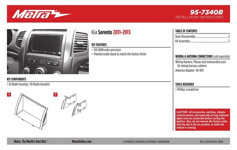 Metra Electronics 95-7340B installation instructions