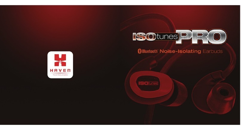 Haven ISOtunes PRO Bluetooth User manual