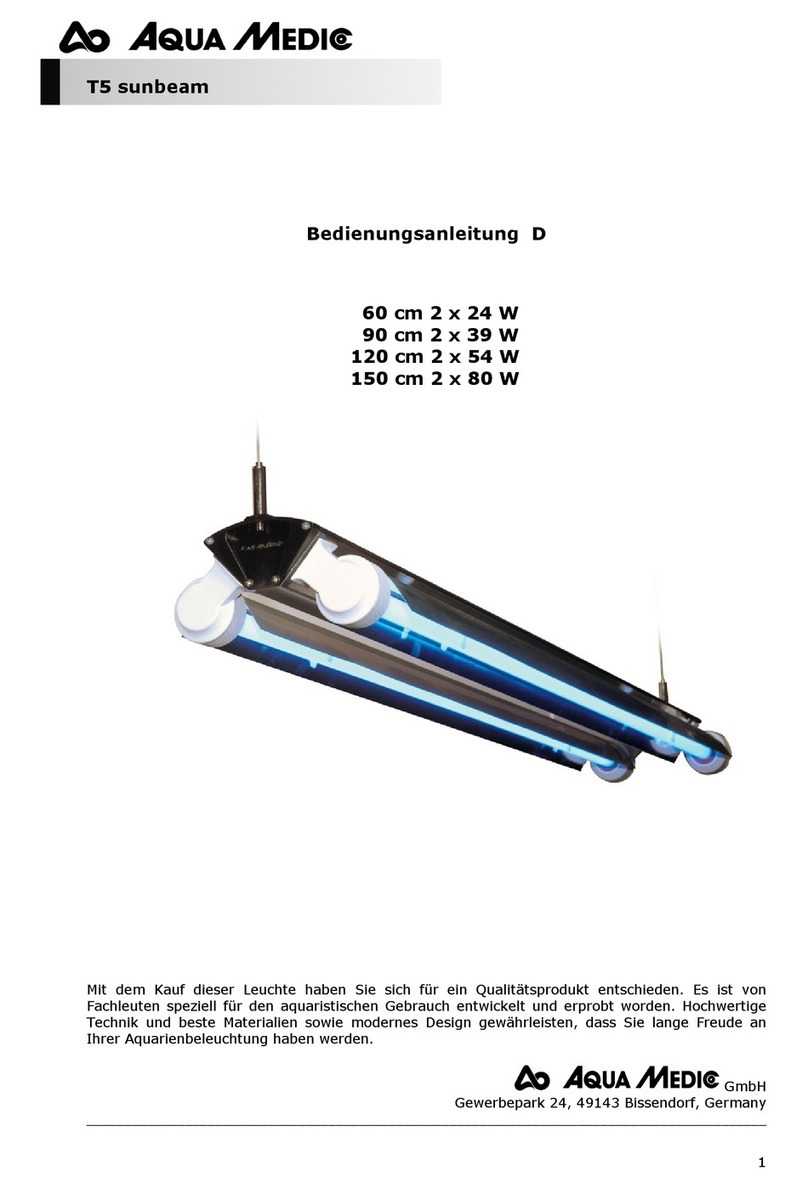 Aqua Medic T5 sunbeam Operation manual