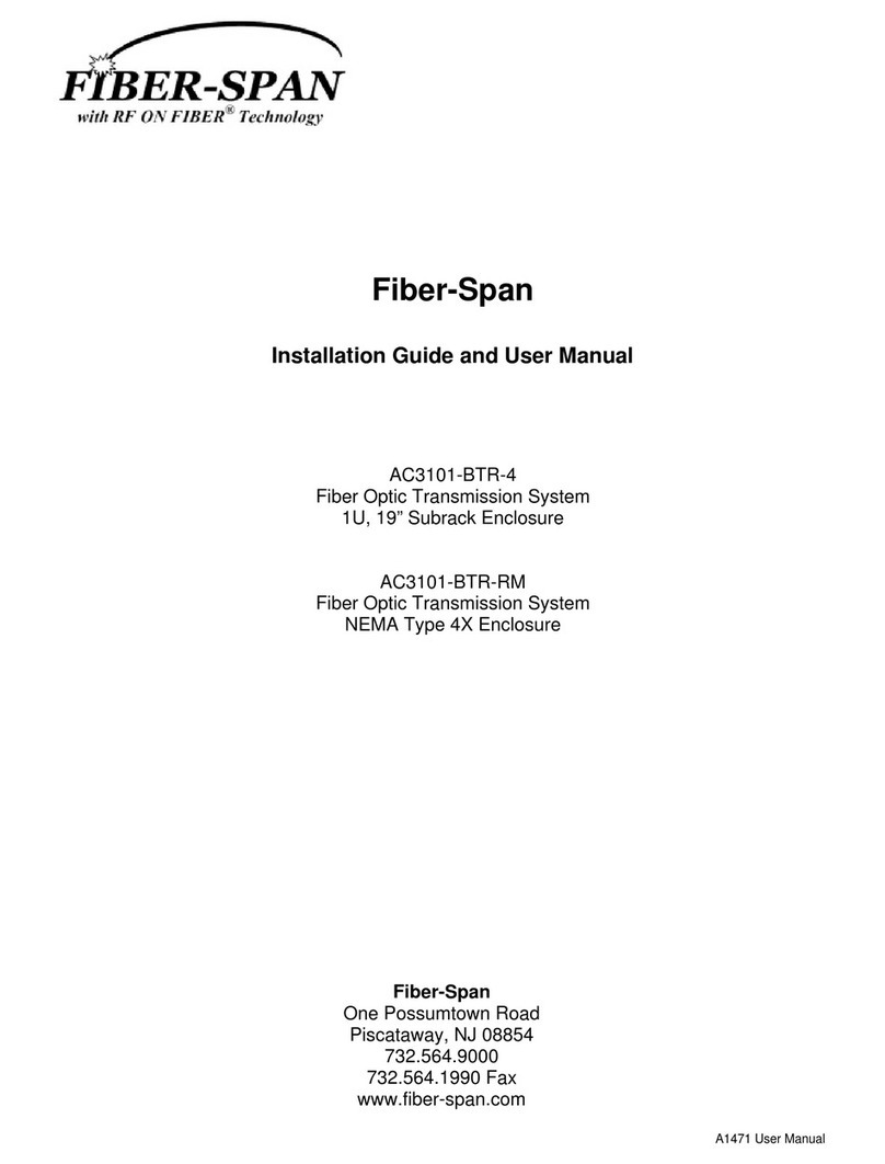 Fiber-Span AC3101-BTR-4 Assembly instructions