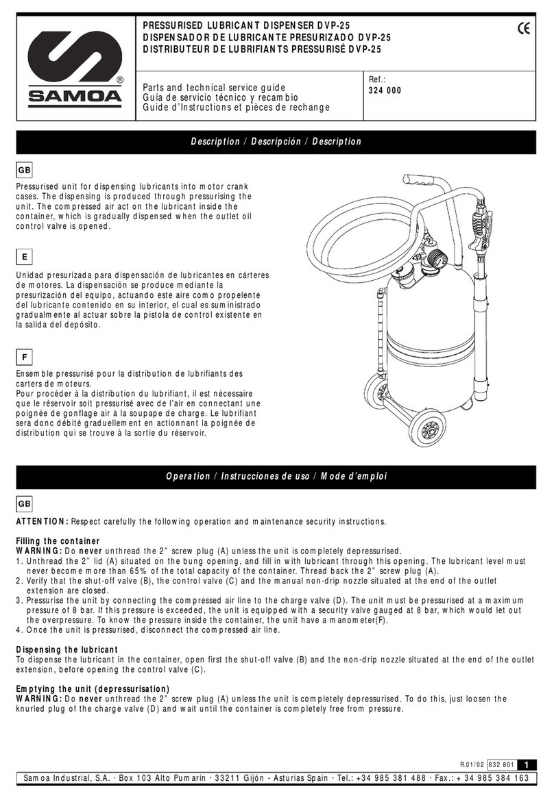 Samoa 324 000 Parts and technical service guide