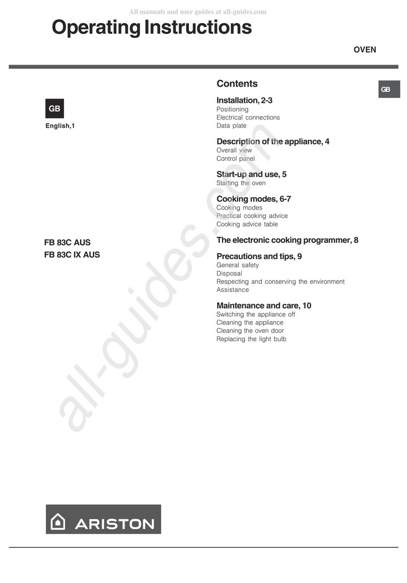 Ariston FB 83C AUS User manual