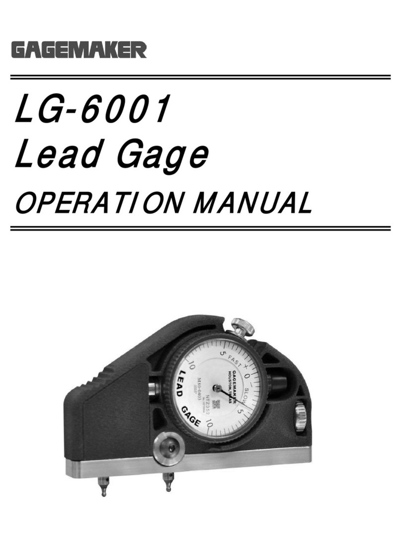 GAGEMAKER LG-6001 User manual