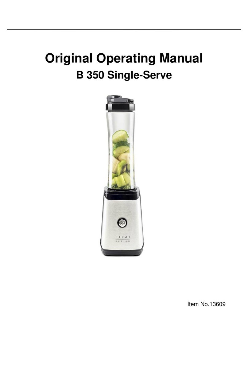 CASO DESIGN B 350 Single-Serve Original operating manual