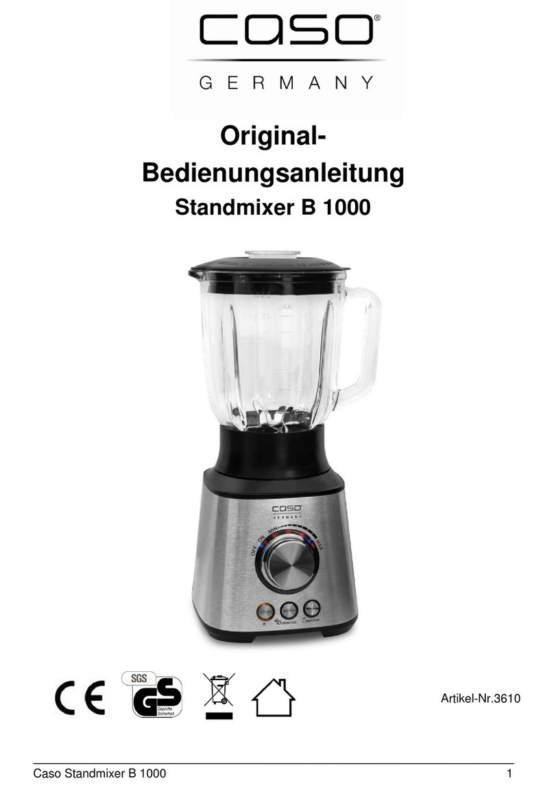 Caso B 1000 Original operating manual