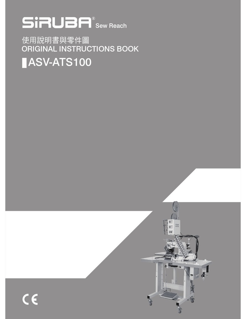 Siruba ASV-ATS100 User manual Siruba ASV-ATS100 User manual