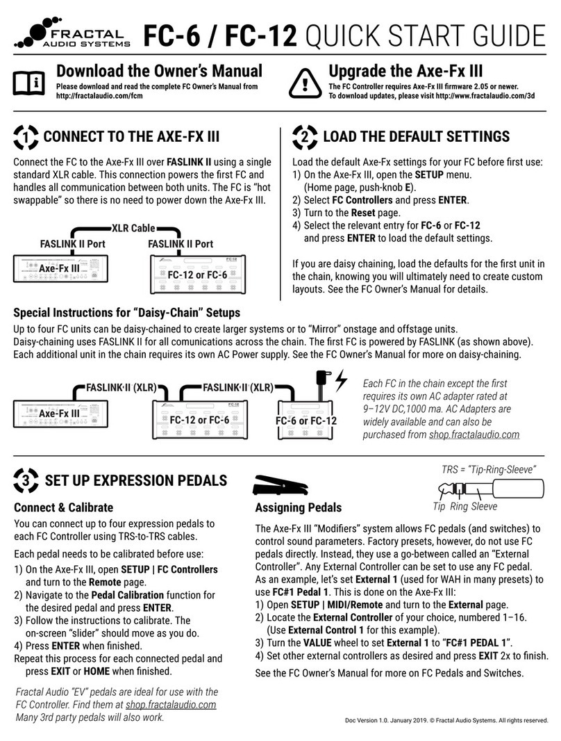 Fractal FC-6 User manual
