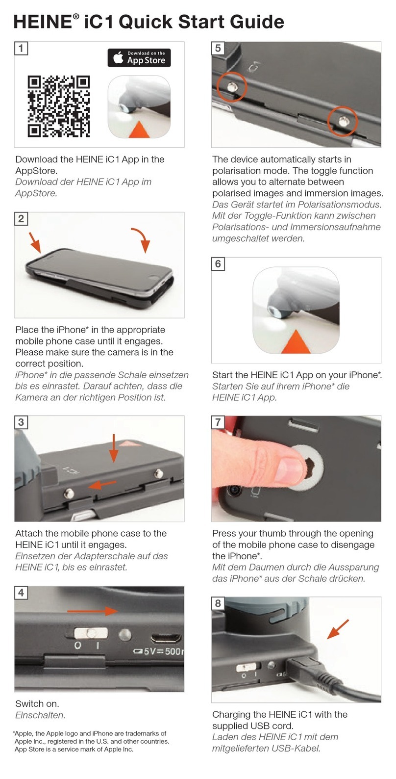 HEINE iC1 quick start guide