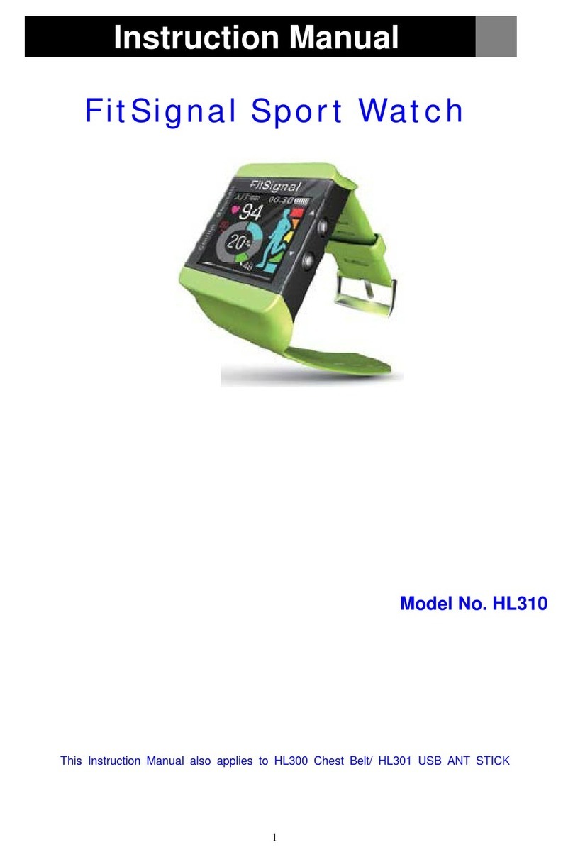 Health & Life FitSignal HL310 instruction manual