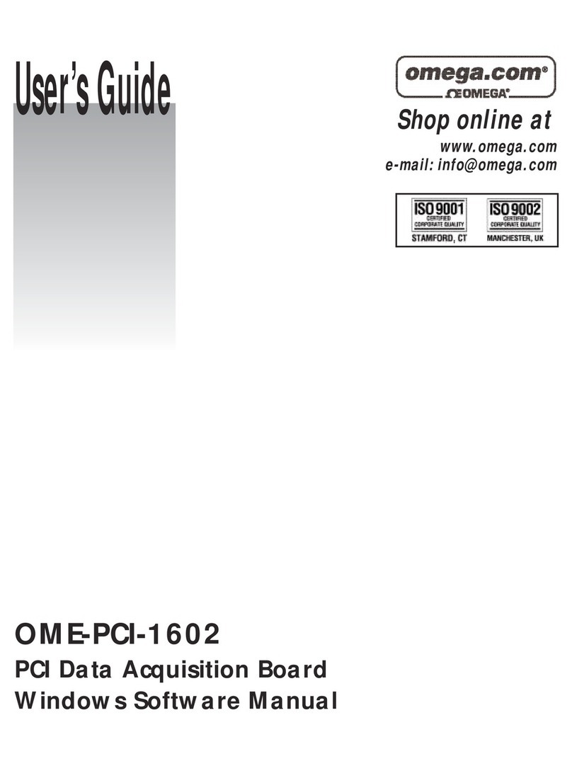 Omega OME-PCI-1602 Windows Software Manual