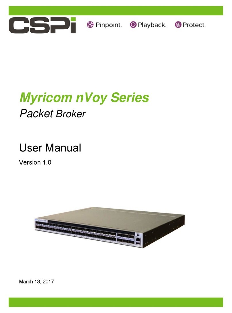 CSPi Myricom nVoy Series user manual