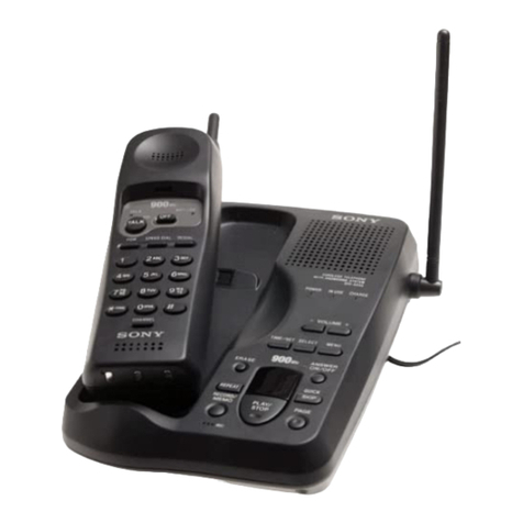 Sony SPP-A940 - 900 Mhz Cordless Telephone User manual