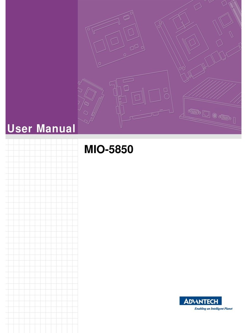Advantech MIO-5850 User manual