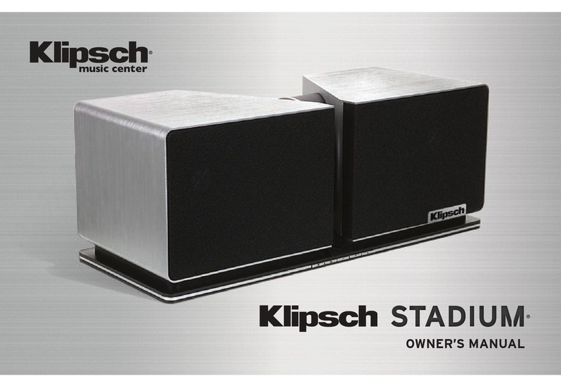 Klipsch STADIUM owner's manual