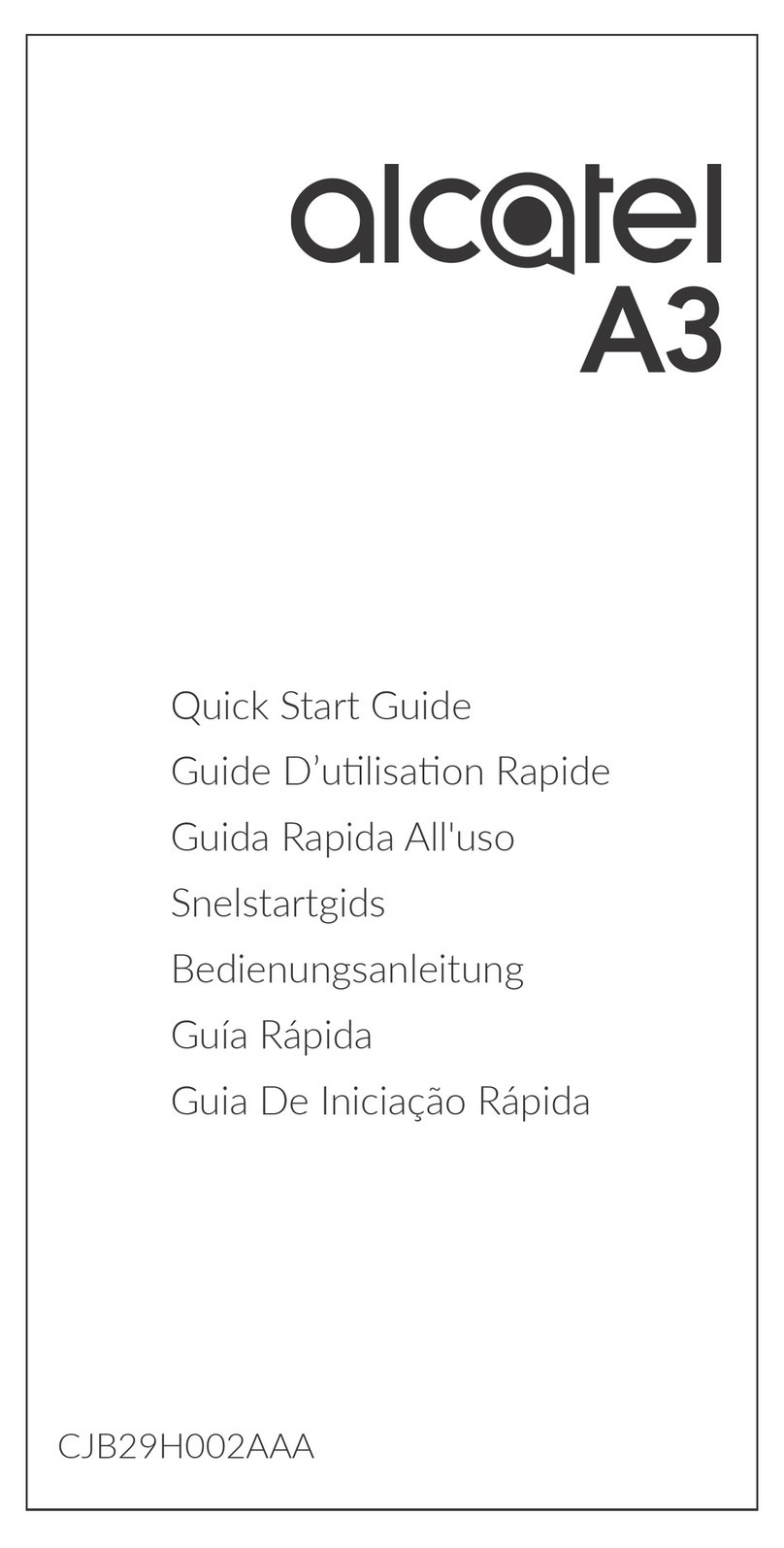 Alcatel A3 User manual