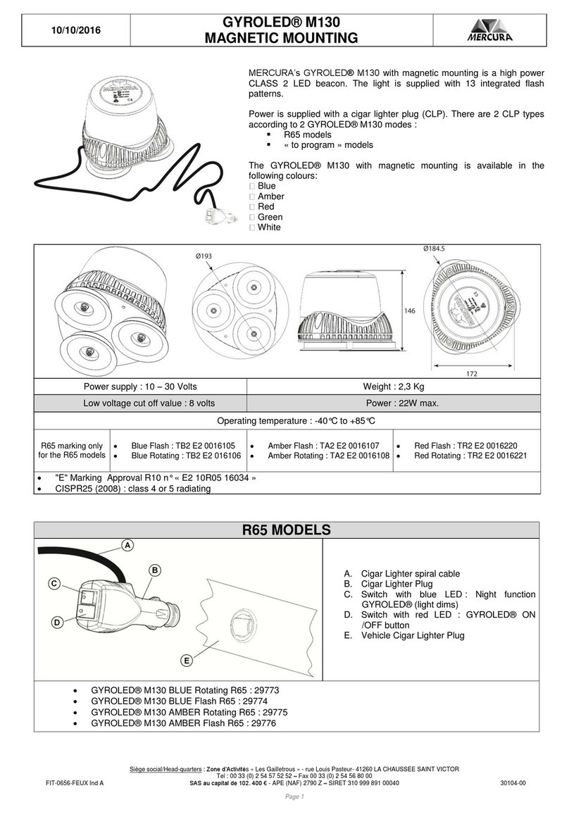 Mercura GYROLED M130 manual