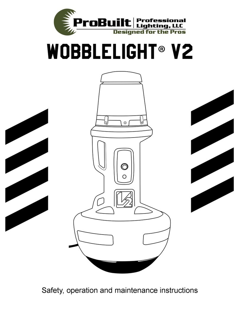 ProBuilt Wobblelight V2 Safety, operation and maintenance instructions
