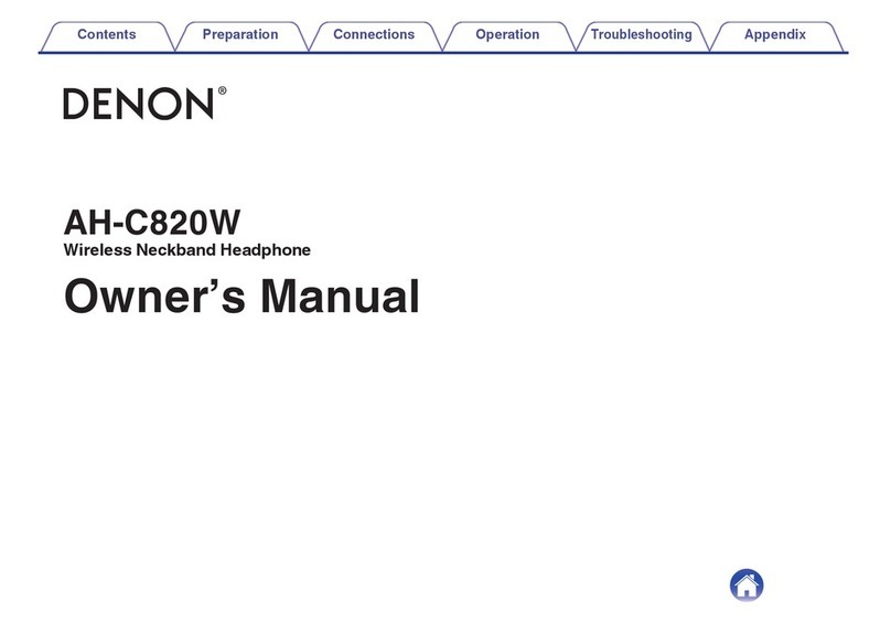 Denon AH-C820W owner's manual