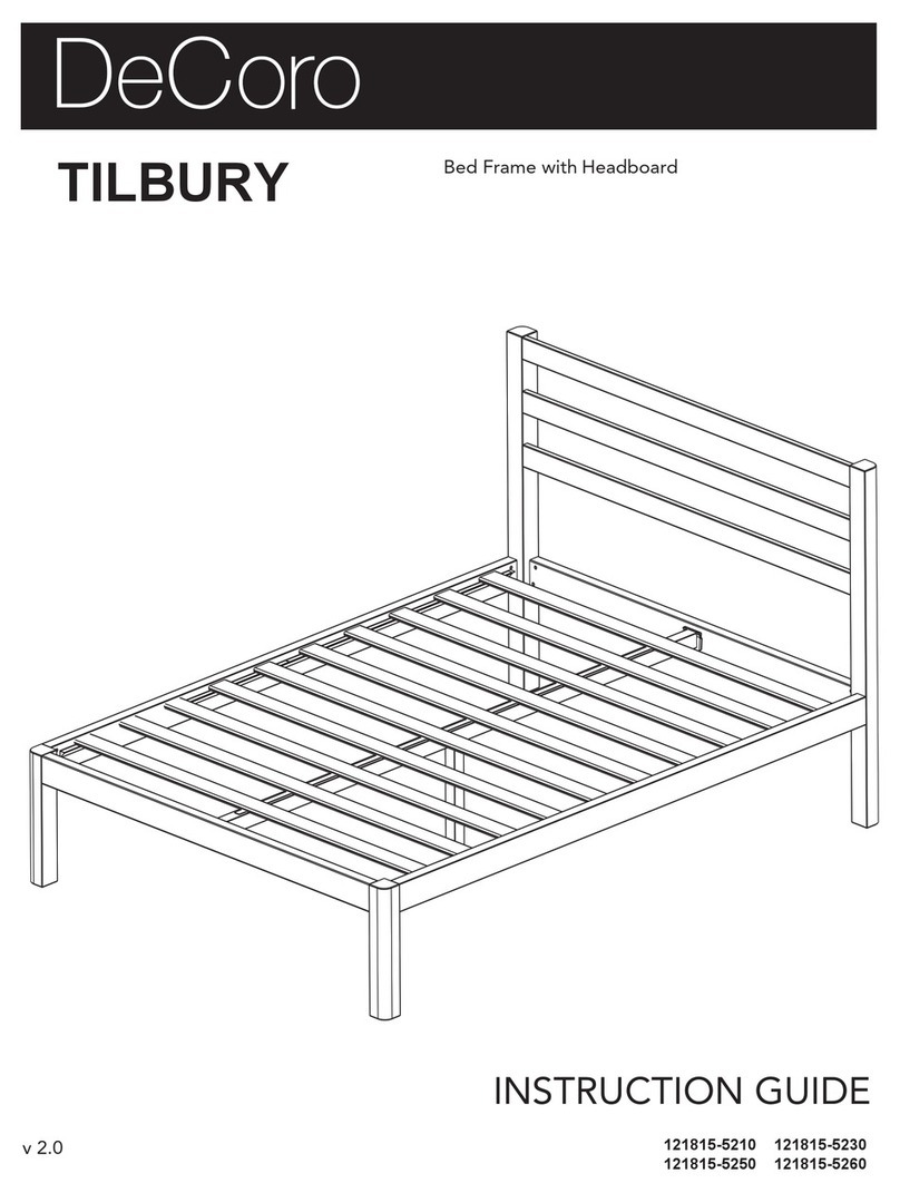 Decoro TILBURY Instruction guide Decoro TILBURY Instruction guide