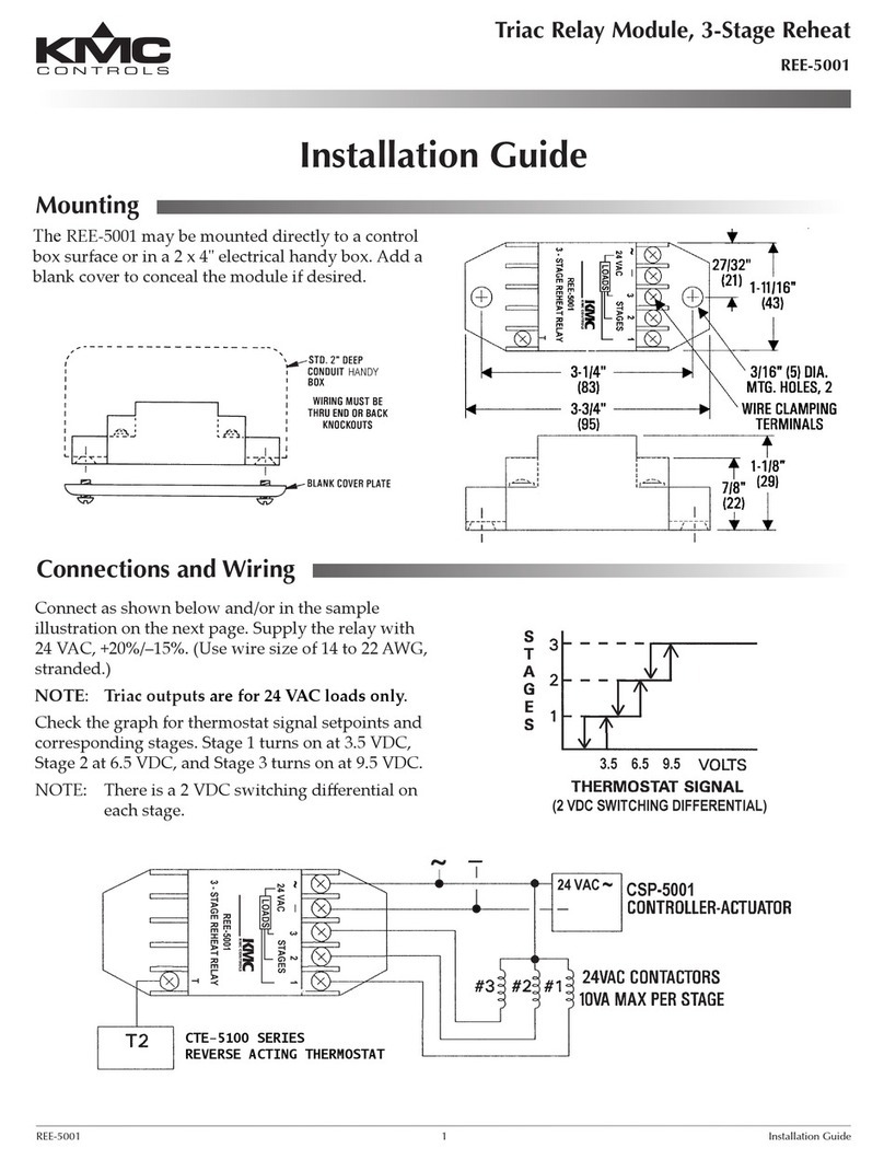 KMC Controls REE-5001 installation guide