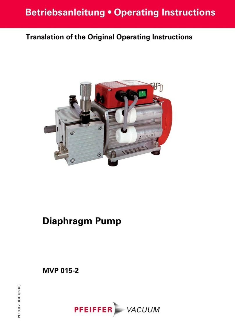 Pfeiffer Vacuum MVP 015-2 operating instructions