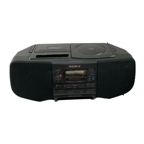 Sony CFD-S33 - Cd Boombox User manual
