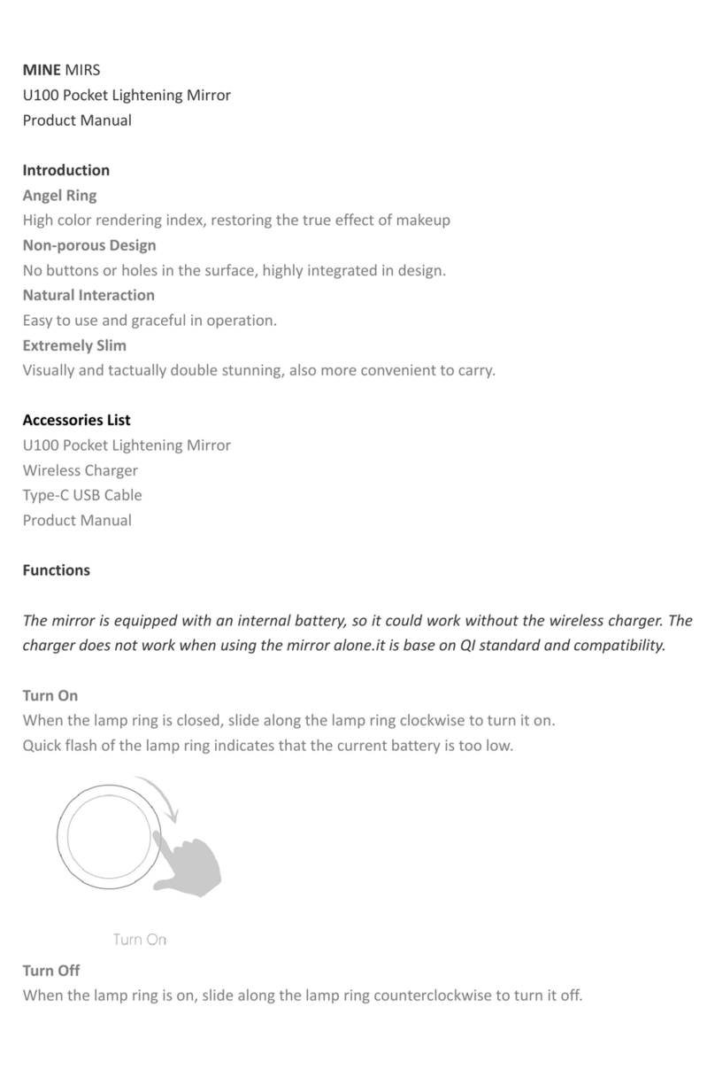 Mine Mirs W100 User's product manual