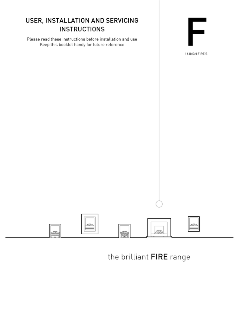 Brilliant Fires Limited ADVANTAGE User, installation and servicing instructions Brilliant Fires Limited ADVANTAGE User, installation and servicing instructions