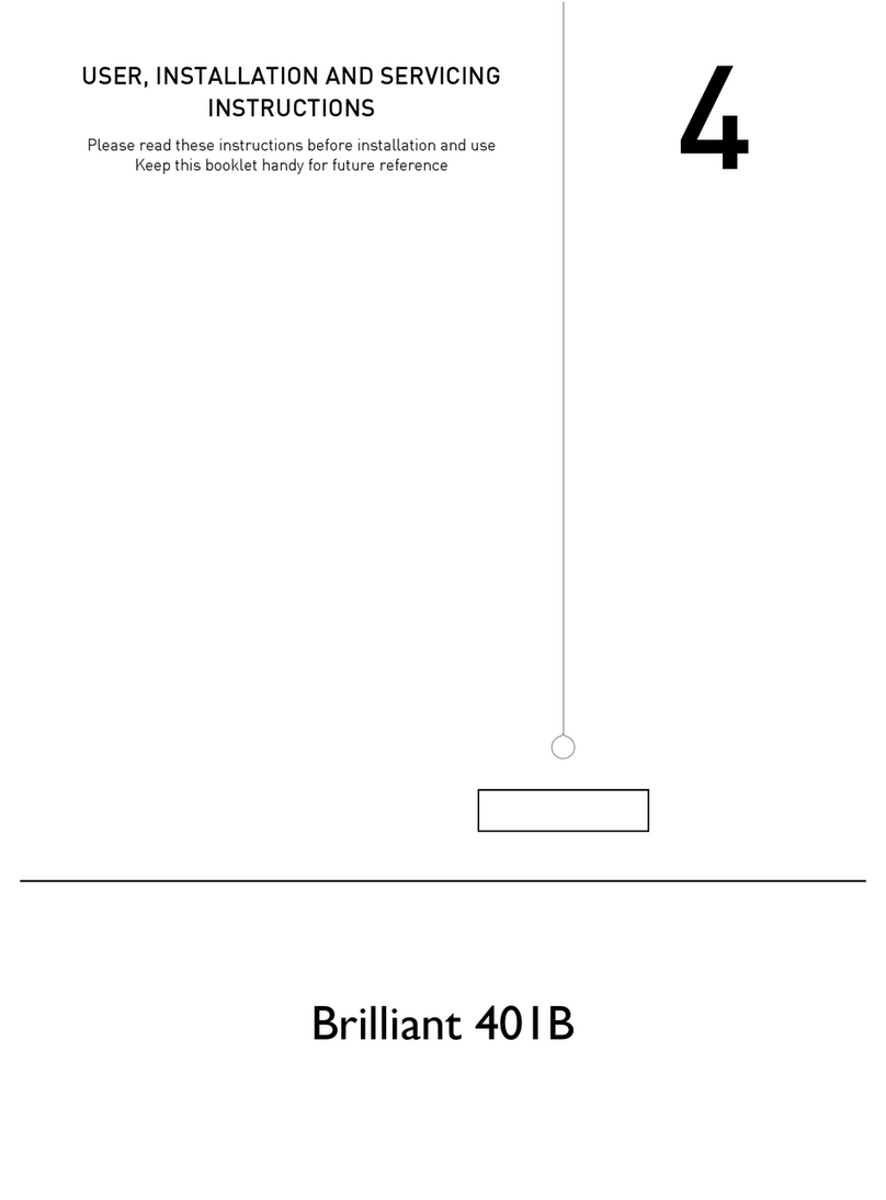 Brilliant Fires Limited 401B User, installation and servicing instructions