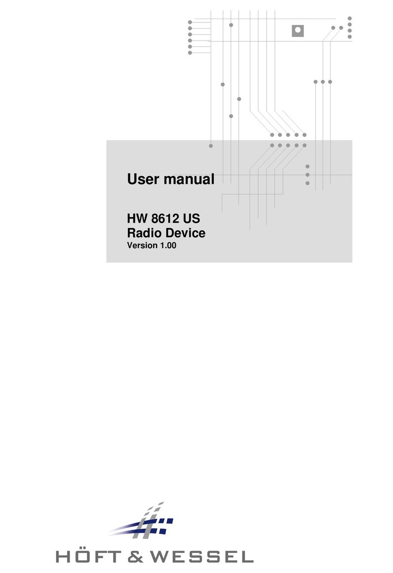 Hoft & Wessel HW 8612 US User manual