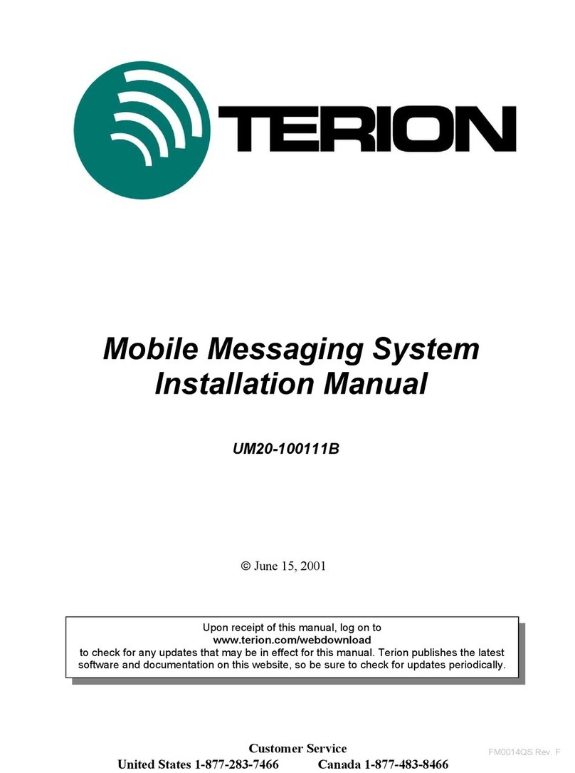 TERION UM20-100111B installation manual