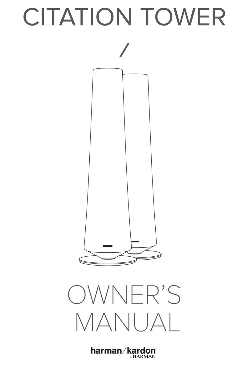Harman CITATION TOWER owner's manual