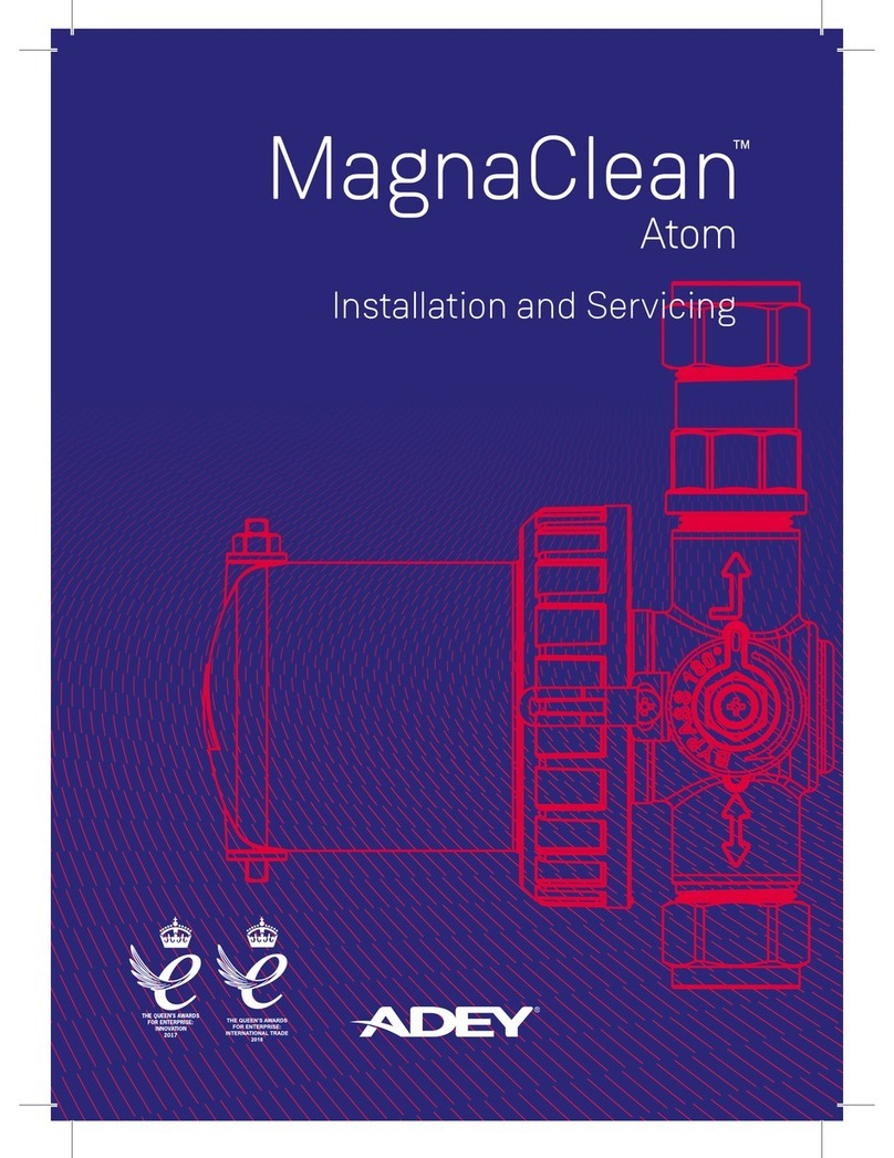 Adey MagnaClean Atom Installation and servicing