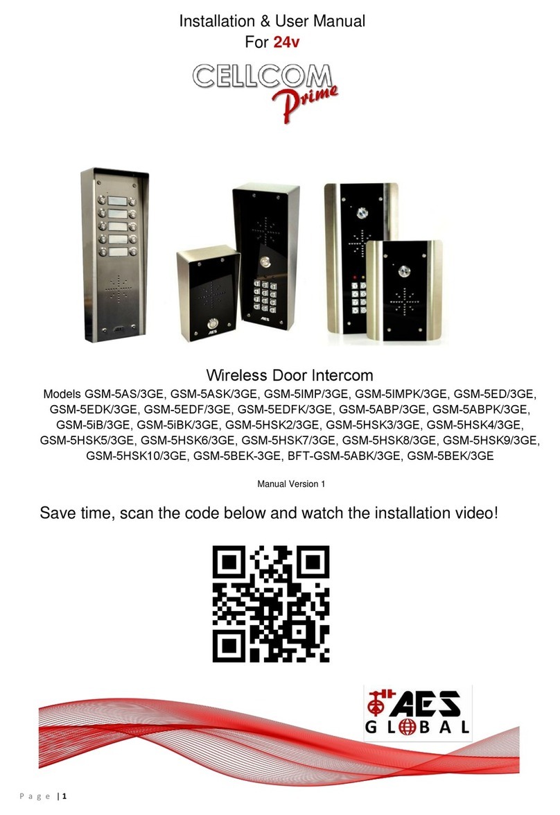 AES GSM-5AS/3GE Installation & user manual