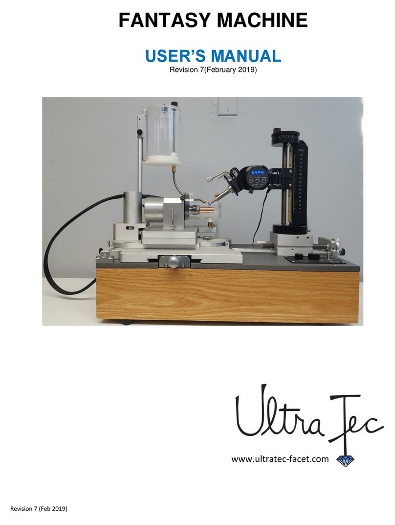 ULTRA TEC FANTASY MACHINE user manual