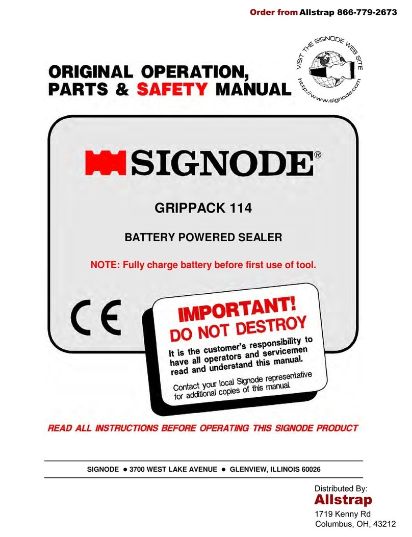 Signode GRIPPACK 114 Instruction Manual