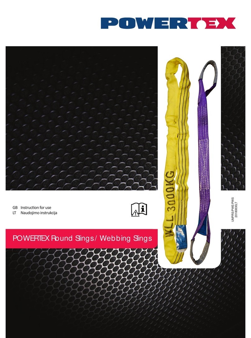 POWERTEX Round sling User manual