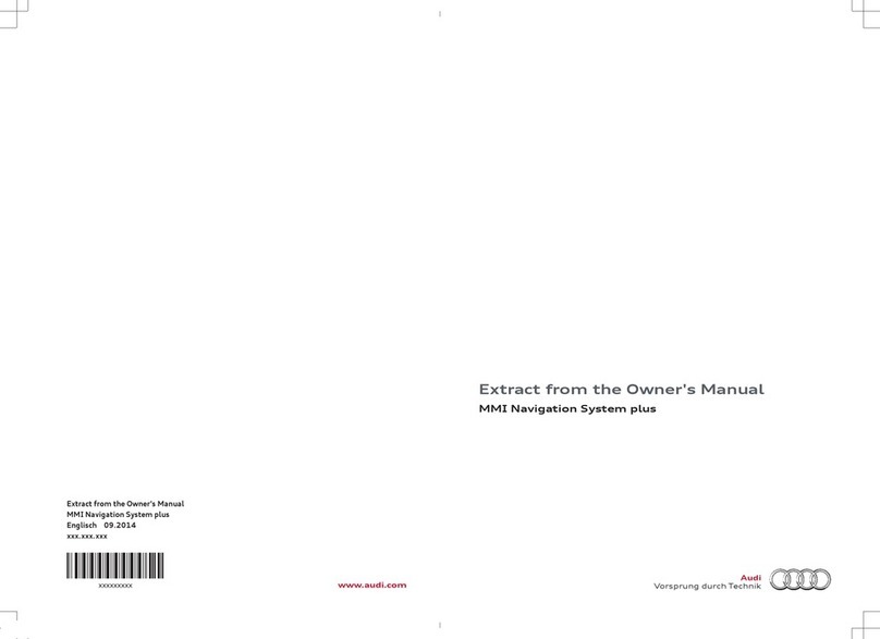 Audi MMI Navigation System plus owner's manual