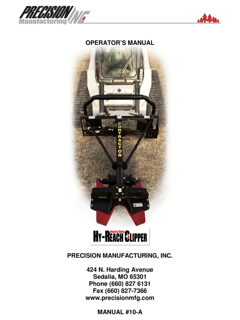Precision Manufacturing Inc. 662000 Operator's manual