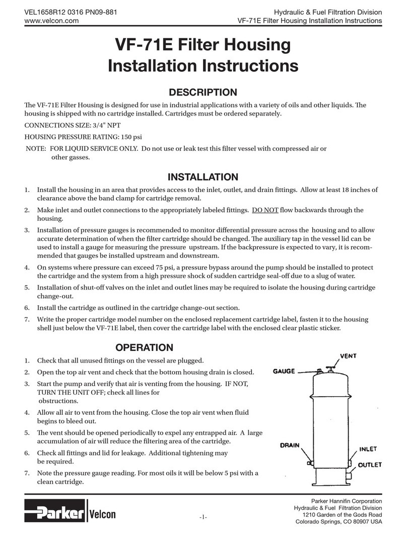 Velcon VF-71E installation instructions