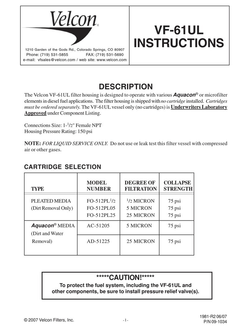 Velcon VF-61UL instructions