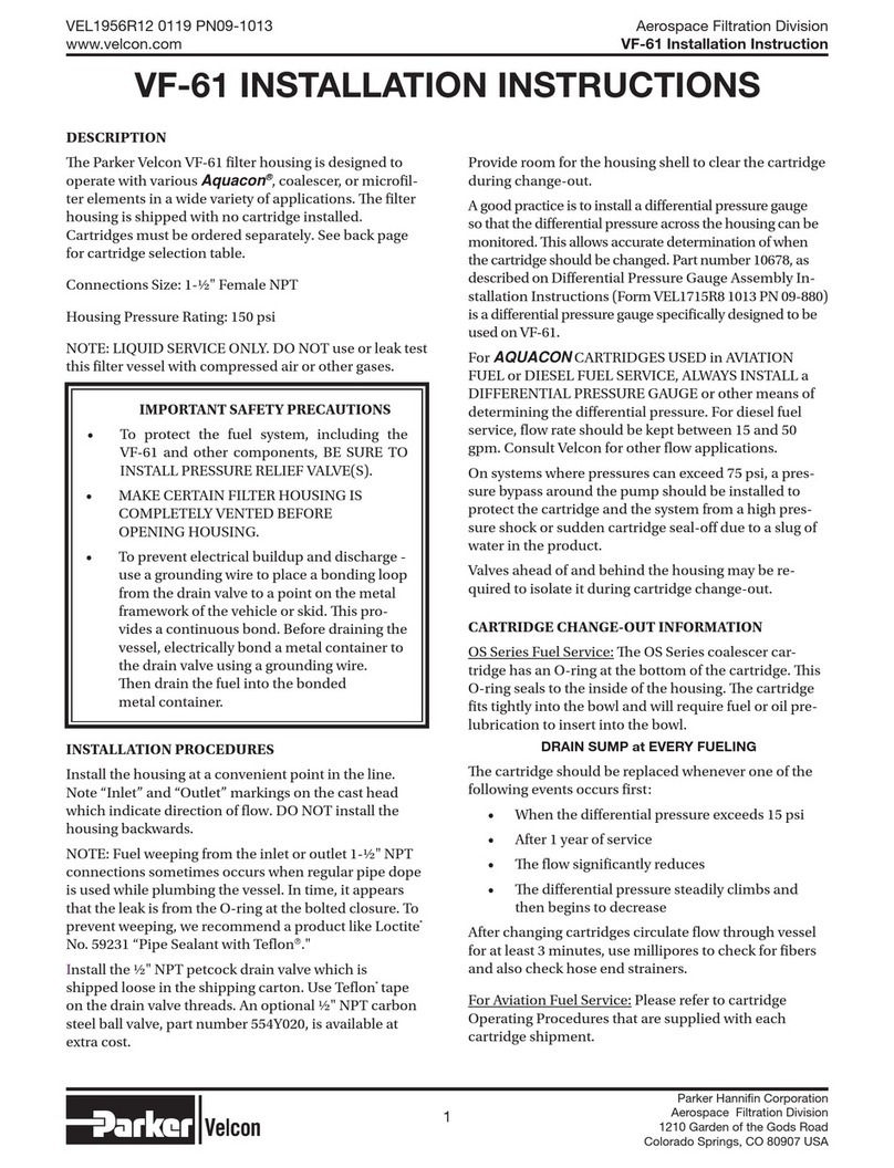 Velcon VF-61 Installation instruction