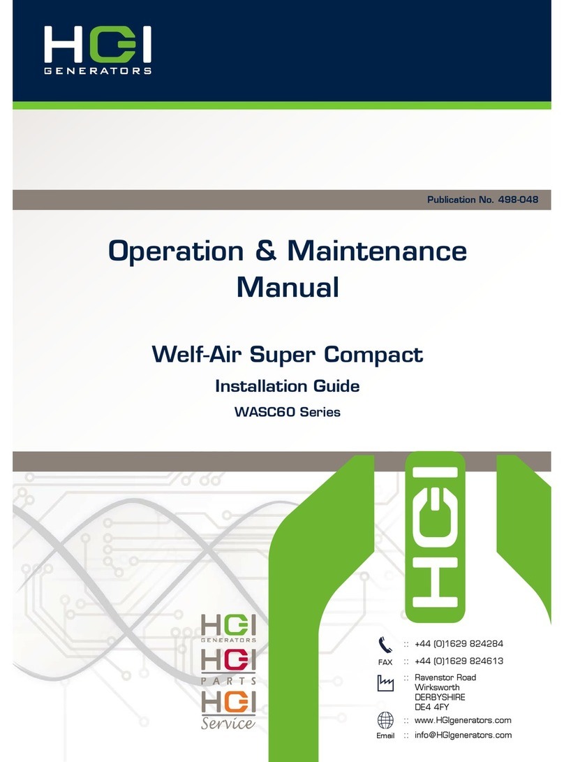 HGI Generators WASC60 Series Operation & maintenance manual