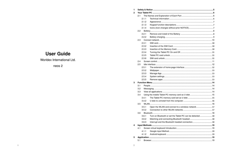 Worldex International neos 2 user guide