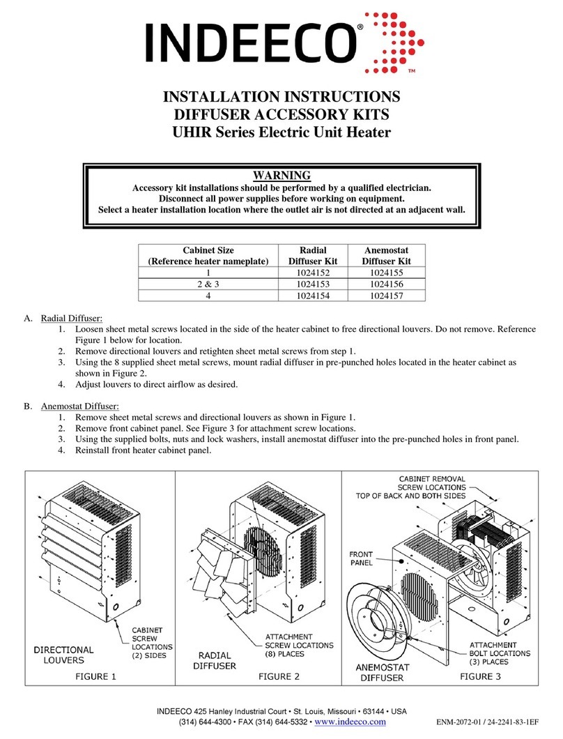 Indeeco UHIR Series User manual