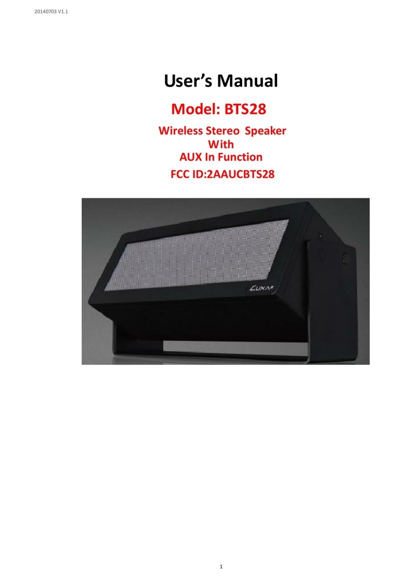 Luxa2 BTS28 user manual