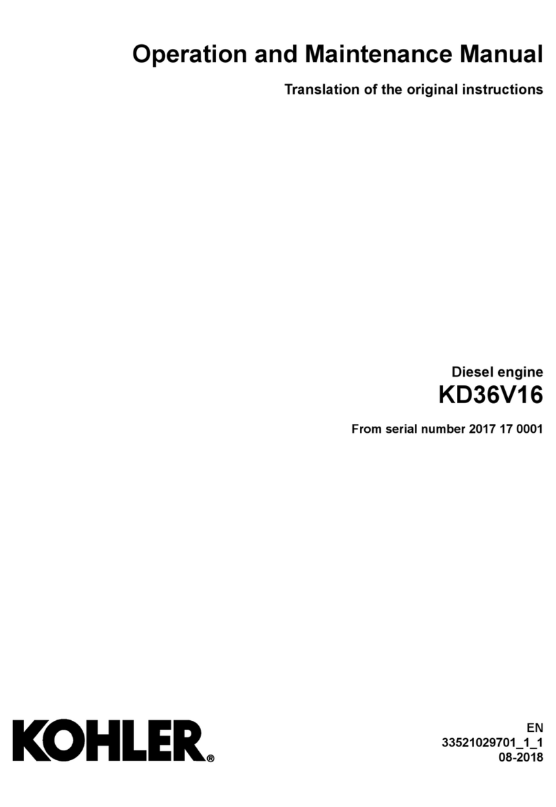 Kohler KD36V16 User manual