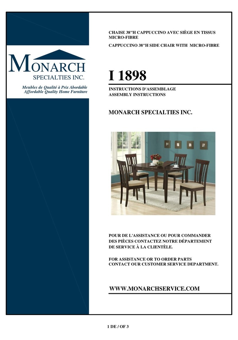 Monarch Specialties I 1898 User manual