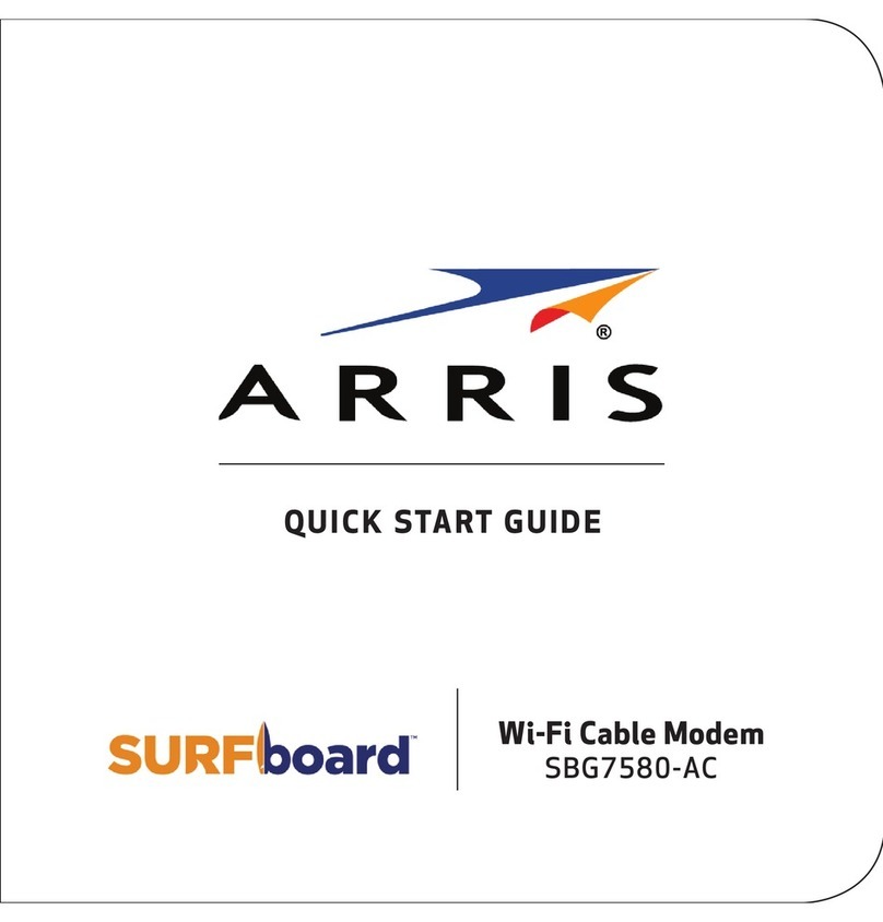 Arris SURFboard SBG7580-AC QSG User manual