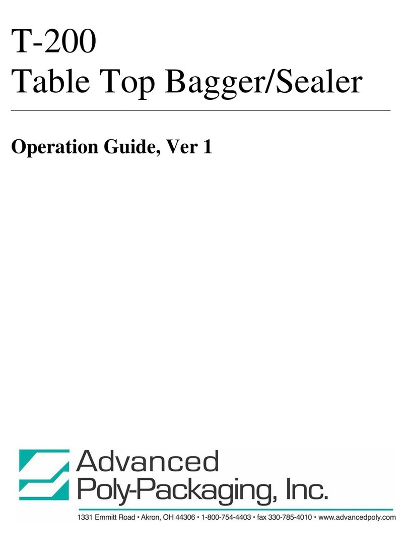 Advanced Poly-Packaging T-200 User manual